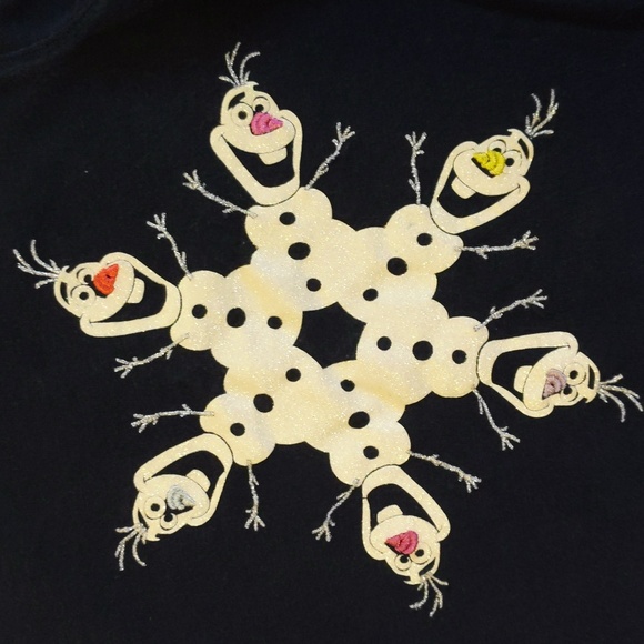 babyGap x disney frozen olaf graphic long sleeve shirt 12-18 months baby girl - Picture 2 of 5